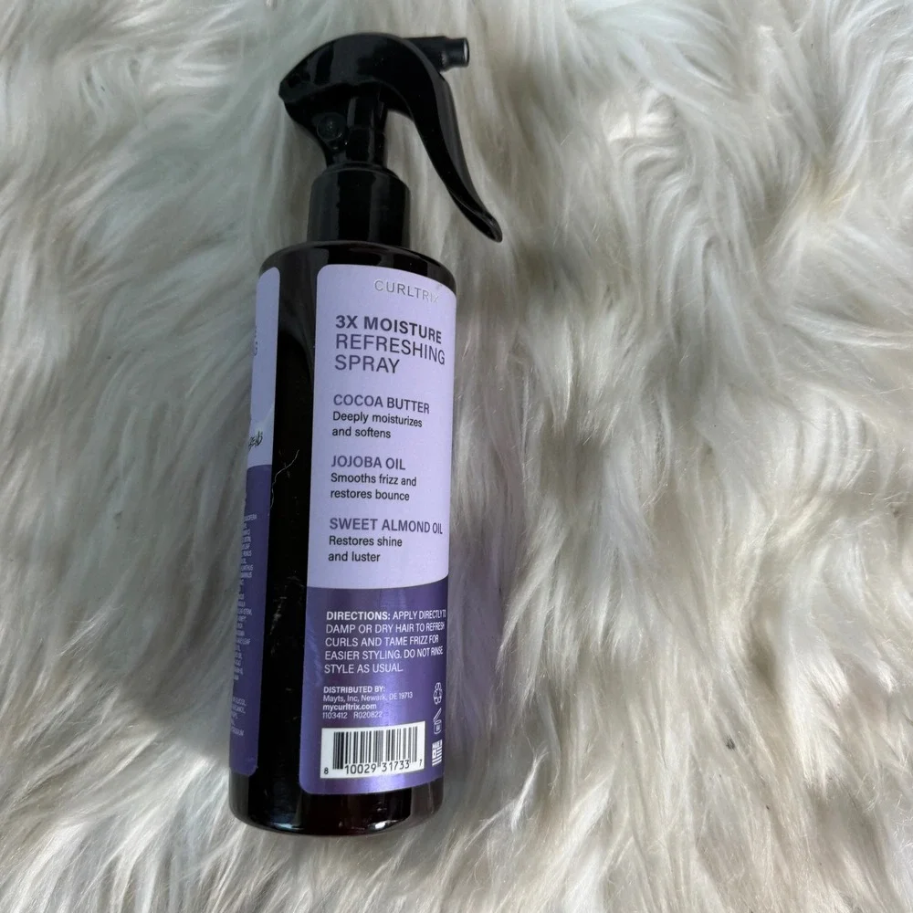 Curltrix What A Curl Wants 3X Moisture Refreshing Spray 8oz Cocoa Jojoba Oil